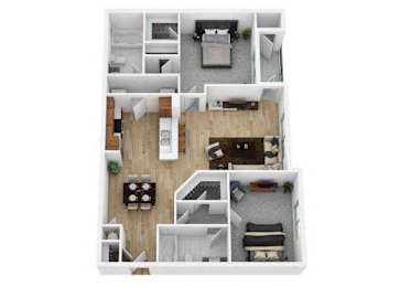 2 beds, 2 baths, 1,149 sqft, $1,570