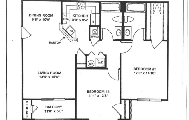 2 beds, 2 baths, 1,100 sqft, $3,450, Unit 200-19