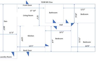 3 beds, 1 bath, $1,300