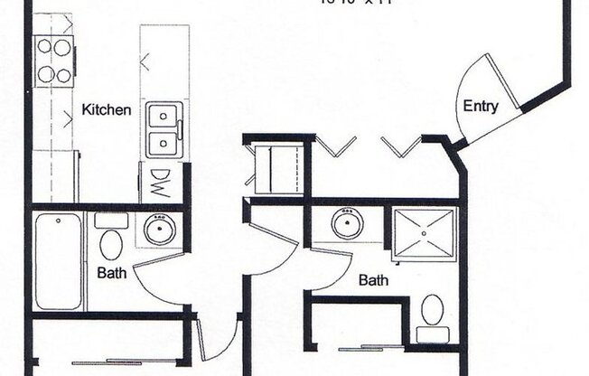 2 beds, 2 baths, 900 sqft, $2,695, Unit 208