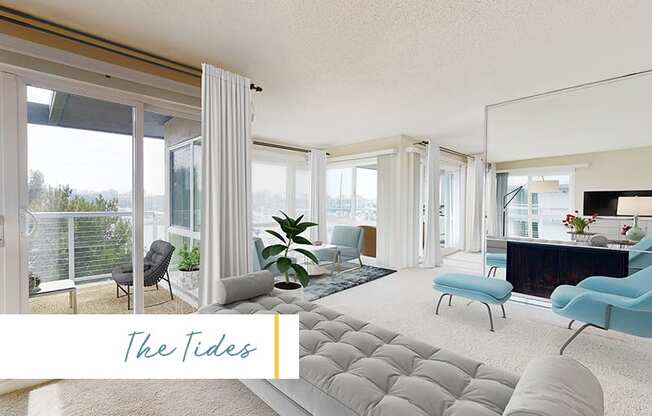 Spacious Living Area  at Marina Harbor, Marina del Rey, CA, 90292