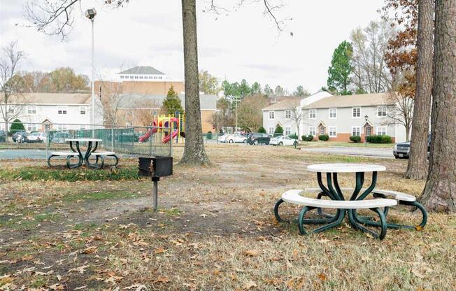 Outdoor Living Areas at Ridgewood Club Apartments, Virginia Beach, Virginia