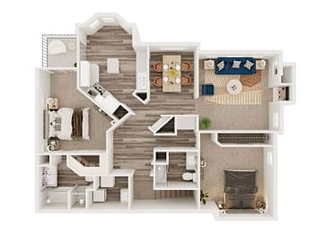 2 beds, 2 baths, 1,533 sqft, $2,017