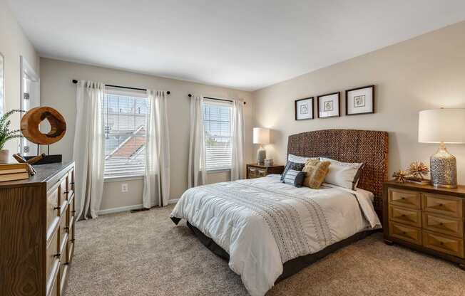 Comfortable Bedroom at Mainstreet Village, Novi, MI