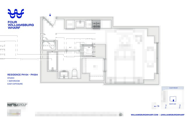 Studio, 1 bath, $3,857, Unit PH104