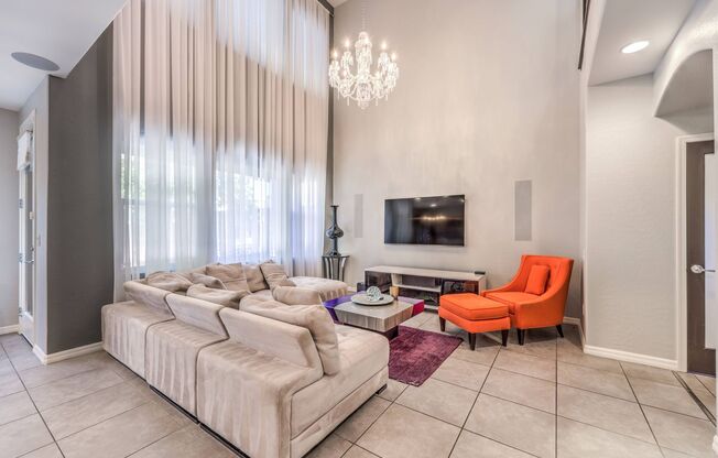 Near Downtown Summerlin! *6-12 months being offered* Beautiful Furnished W/Designer Touches T/O