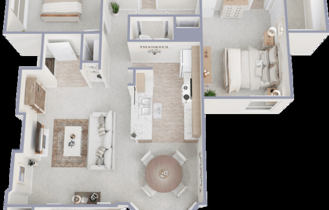 2 beds, 2 baths, 1,116 sqft, $1,640