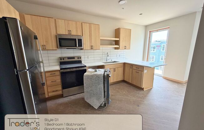 1 bed, 1 bath, 608 sqft, $1,895, Unit 303