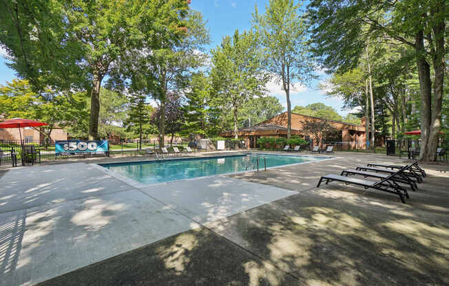 Heated Swimming Pool at Eastwood Village Apartments in Clinton Township, MI