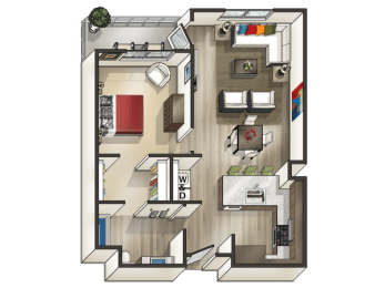 1 bed, 1 bath, $3,415