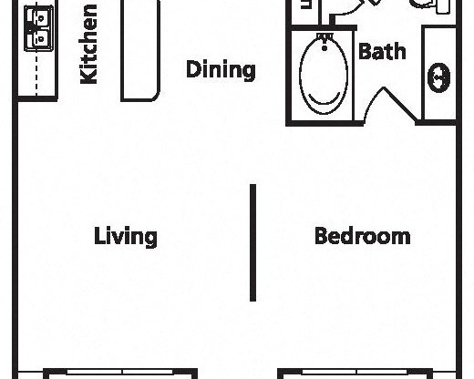 1 bed, 1 bath, $1,301