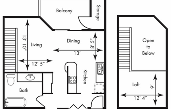 1 bed, 1 bath, 961 sqft, $1,725