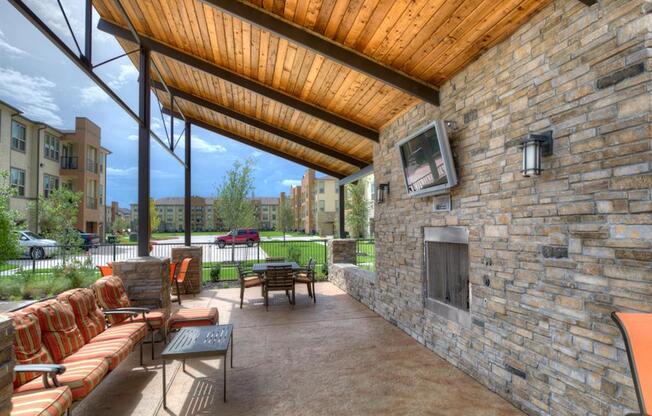 our apartments showcase a beautiful screened in porch