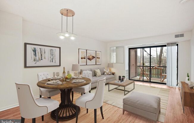 Gorgeous and Airy 1bd/1ba in Glover Park with parking and a balcony!