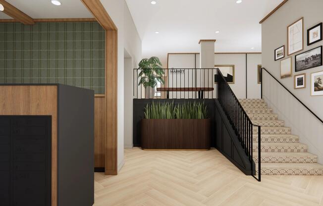 At Modera Bridle Trails, two floors of amenities create a welcoming clubroom setting designed for gathering, relaxing, and everyday connection.