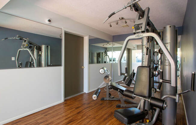 Weight Machine at Encanto Lofts in Albuquerque New Mexico