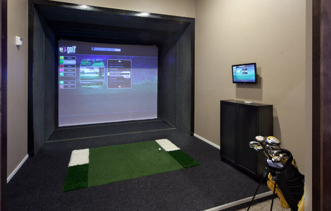 Golf Simulator at Skye at Arbor Lakes Apartments in Maple Grove, MN