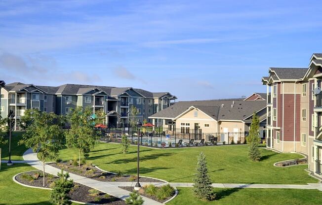 Sidewalks through community at COPPER GATE, Auburn, WA, 98002