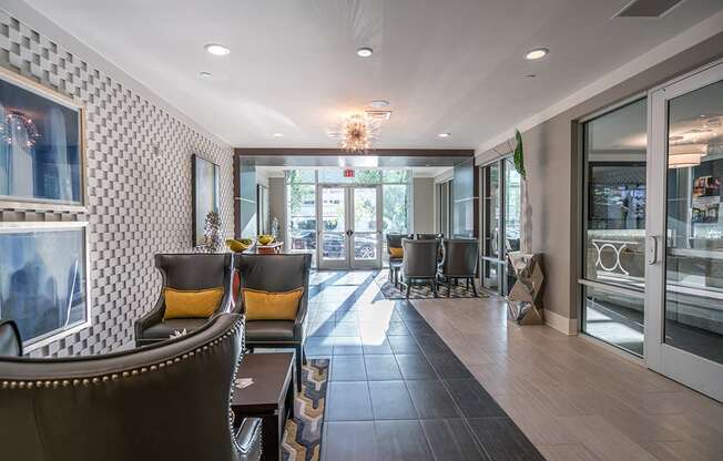 Lobby Area at Link Apartments® Glenwood South, Raleigh, NC