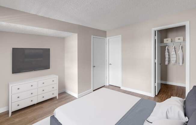 Large bedroom at Arcadia Apartment Homes in Centennial, CO