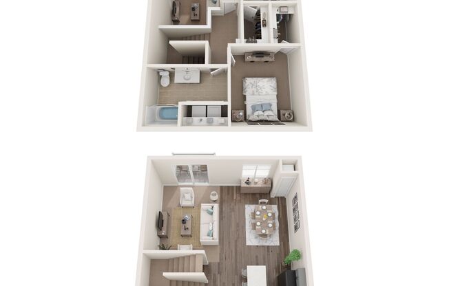 2 beds, 2 baths, 1,260 sqft, $1,301, Unit 313