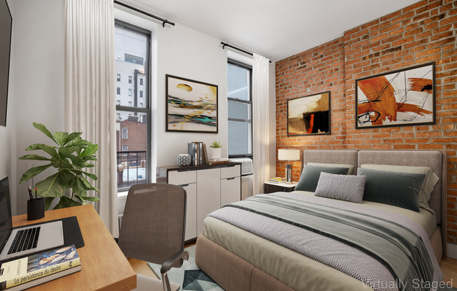 2 beds, 1 bath, $4,499, Unit 5C