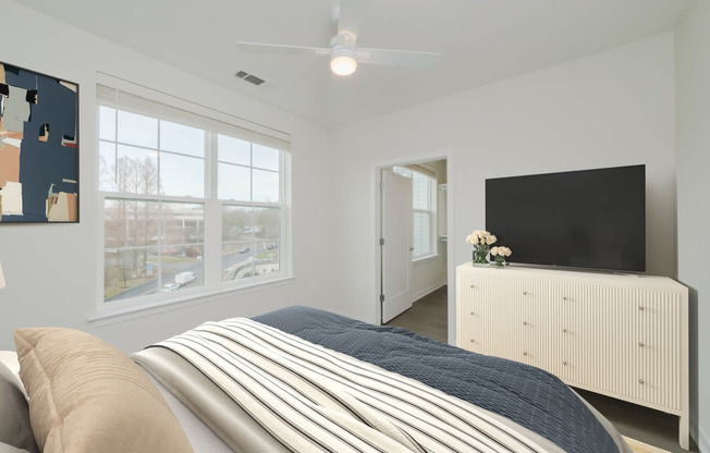 Bedroom with Hard Surface Flooring