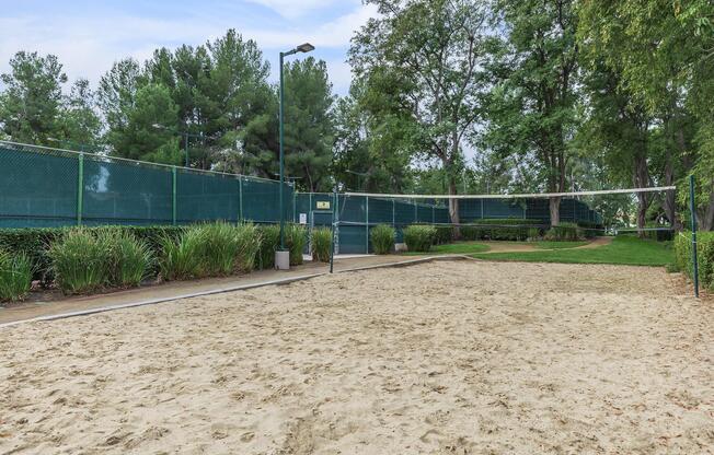 Sand volleyball court at Summit at Warner Center