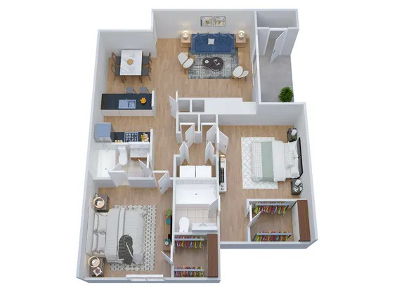 2 beds, 2 baths, 1,100 sqft, $2,195