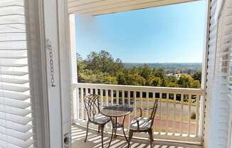 apartment with balcony and a view