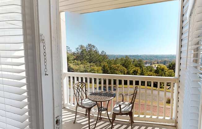 apartment with balcony and a view