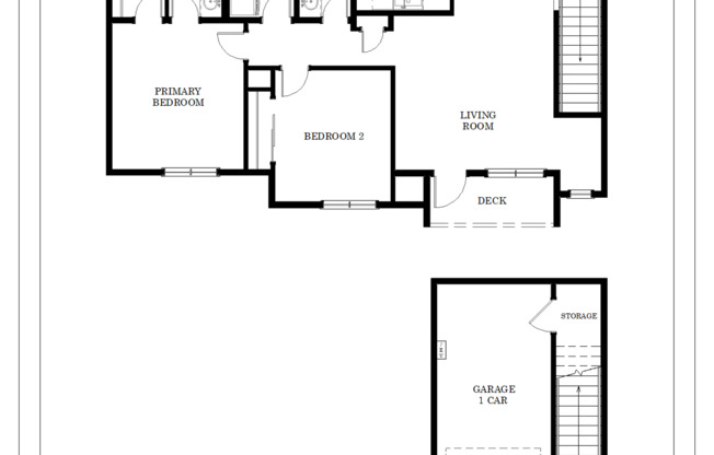 2 beds, 2 baths, 1,195 sqft, $1,750, Unit I-102