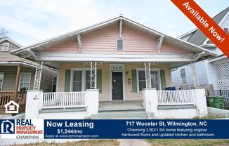 Charming 3 BD/1 BA in Heart of Wilmington