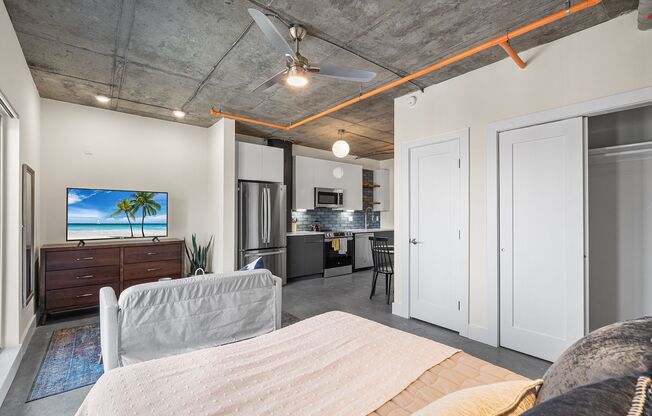 Studio, 1 bath, 398 sqft, $1,150, Unit 203