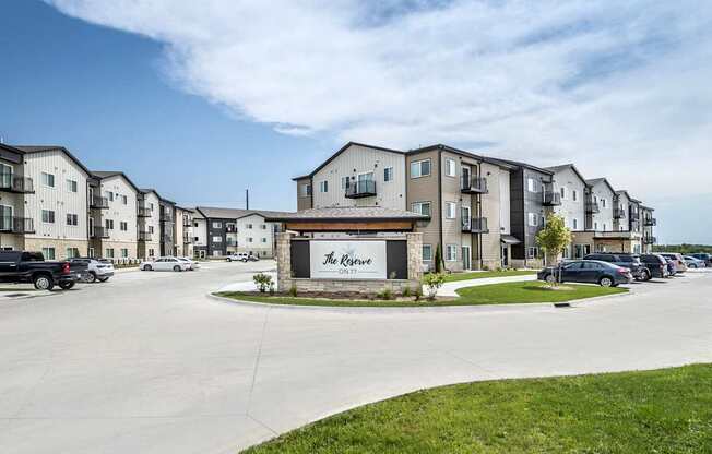 The front of apartment complex called The Kings Landing.