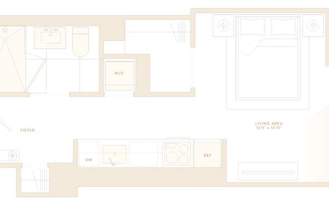 Studio, 1 bath, $5,350, Unit 29D