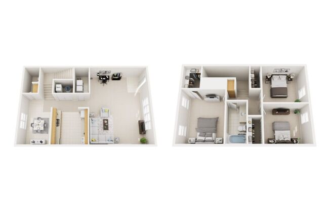 3 beds, 1.5 baths, 1,260 sqft, $1,225, Unit 117