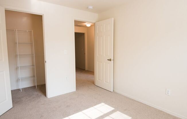 Hathaway Court Vacant Townhome Second Bedroom & Walk In Closet