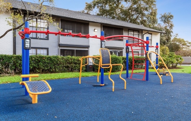 Playground with landscape surrounding