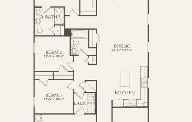 1690 Sq Ft, 3 Bed, 2 Bath + Study in Reserve at North Fork Leander