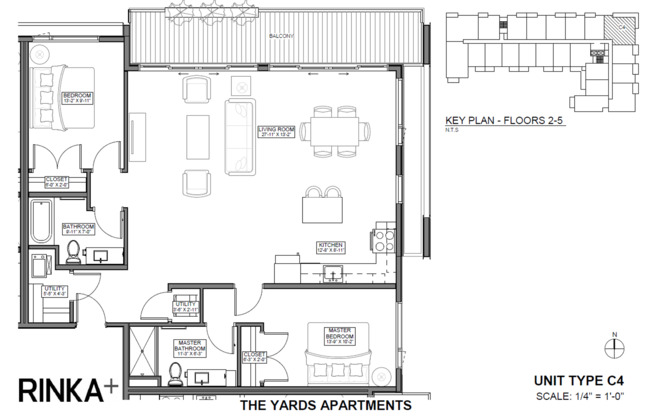 2 beds, 2 baths, 1,292 sqft, $2,695, Unit 416