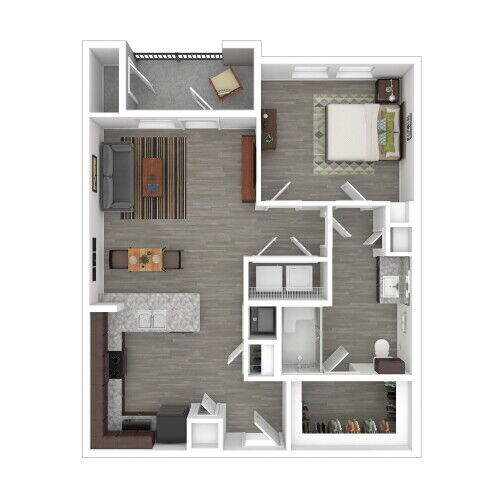 1 bed, 1 bath, 751 sqft, $1,337