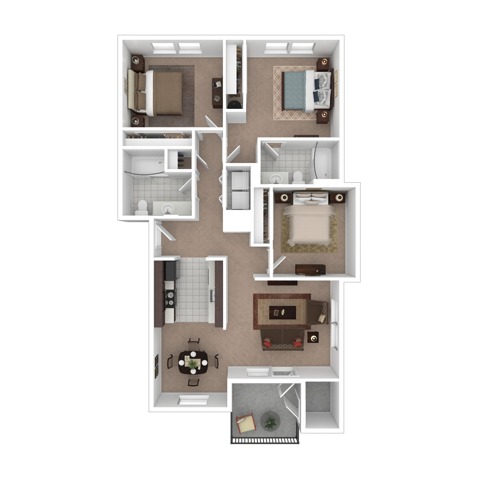 Three Bedroom Two Bath | Tualatin OR Apartments for Rent | River Ridge