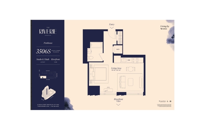Studio, 1 bath, $4,870, Unit PH3506S