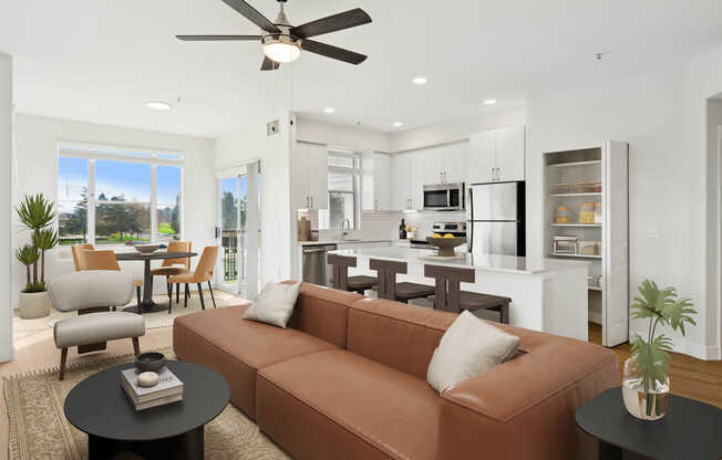 Living Room with Hard Surface Flooring