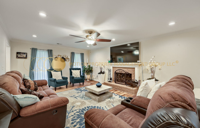 The Space to Settle In. The Ease of Moving In. | Furnished 3-Bedroom Home in Mableton.