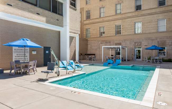 Pool at The Residences at Delmar DivINe, St Louis, MO, 63112