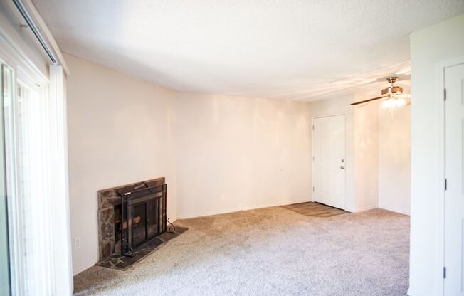 2 Bedroom w/ Fireplace, Patio, W/D, + DW Ready Late September!