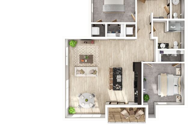 1 bed, 1.5 baths, 1,230 sqft, $1,750, Unit 3340-309