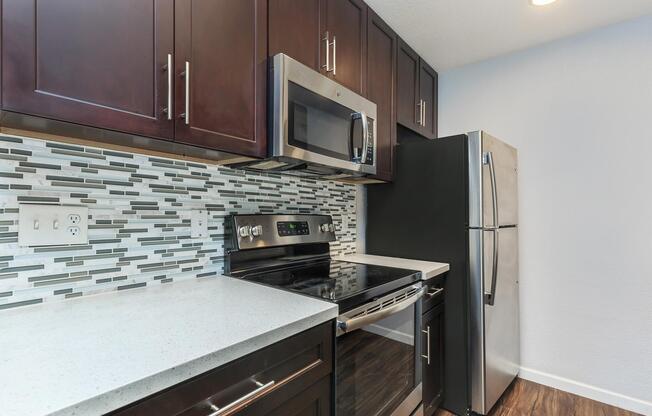 Kitchen at Creekside Apartments in San Jose, CA